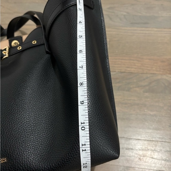 NWT! Michael Kors Emilia Large East West Black Pebbled Leather Tote Shoulder Bag - Picture 12 of 14